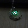 Image of Pandora's Glow in the dark Moon Heart Necklace - Wish Niche Collection