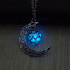 Image of Pandora's Glow in the dark Moon Heart Necklace - Wish Niche Collection